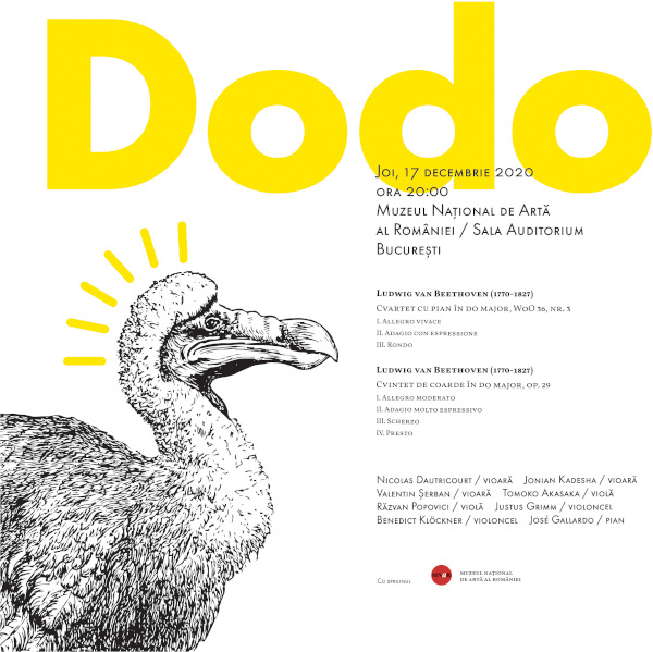 DODO – concert dedicat aniversării compozitorului Ludwig van Beethoven, un post-scriptum elegant al Festivalului SoNoRo