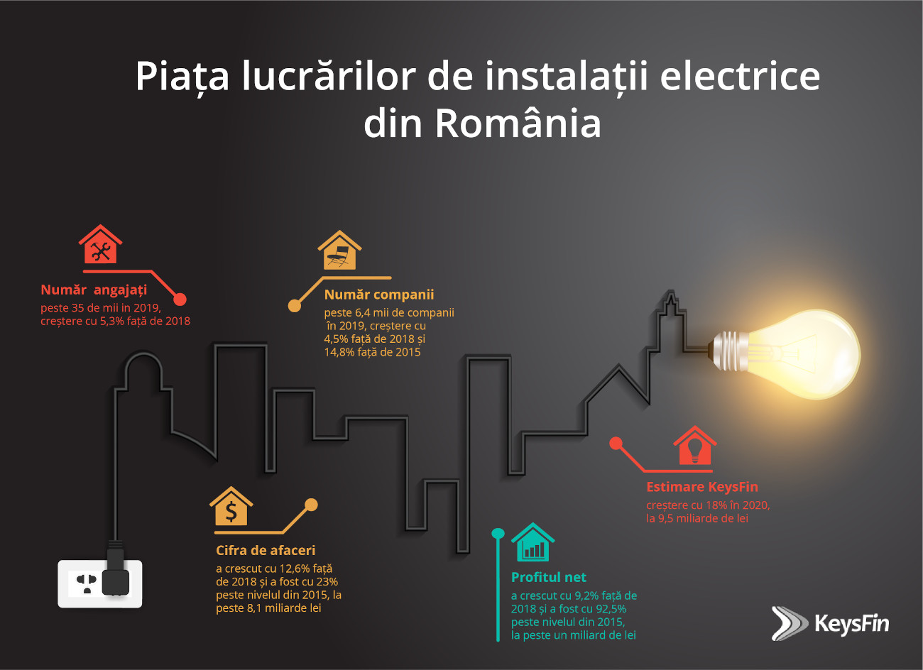 Luminițele de Crăciun au contribuit la avântul pieței locale de instalații electrice în 2019