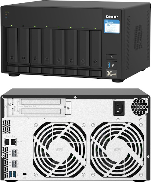 QNAP lansează serverul NAS TS-832PX cu SFP+ 10GbE