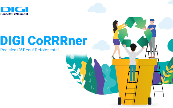 Digi CoRRRner: spațiul special din magazinele Digi pentru colectarea de deșeuri electronice, baterii și acumulatori