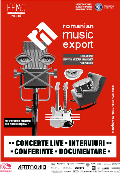 Despre repornirea industriei muzicale românești la Romanian Music Export, online, pe 31 ianuarie 2021