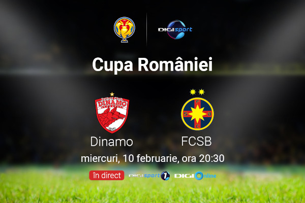 Cupa României și „Eternul derby”, în direct, la Digi Sport