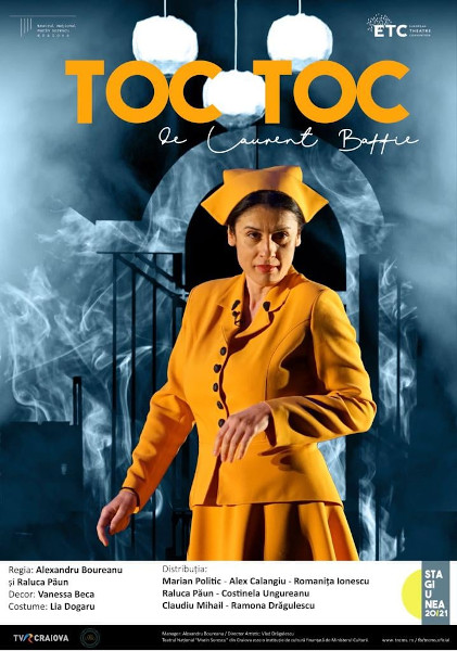 TOC TOC – o comedie delirantă despre un grup de pacienți cu TOC (tulburare obsesiv-compulsivă), la Teatrul Național „Marin Sorescu” Craiova