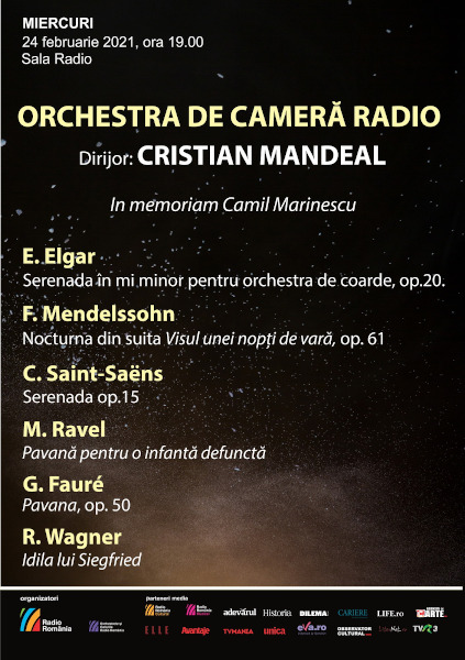 Concert in memoriam Camil Marinescu, LIVE de la SALA RADIO