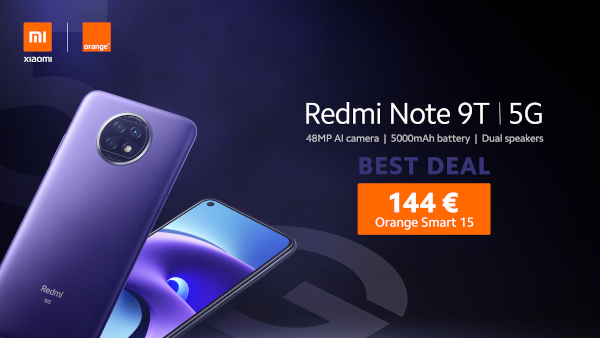 Redmi Note 9T 5G, în oferta Best Deal Orange din România