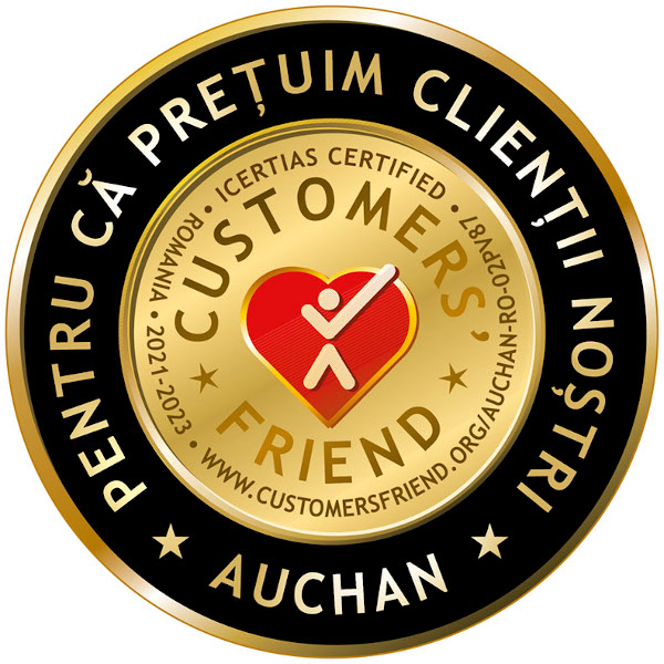 Auchan primește distincția Customers’ Friend pentru respectarea celor mai bune practici în relația cu clienții