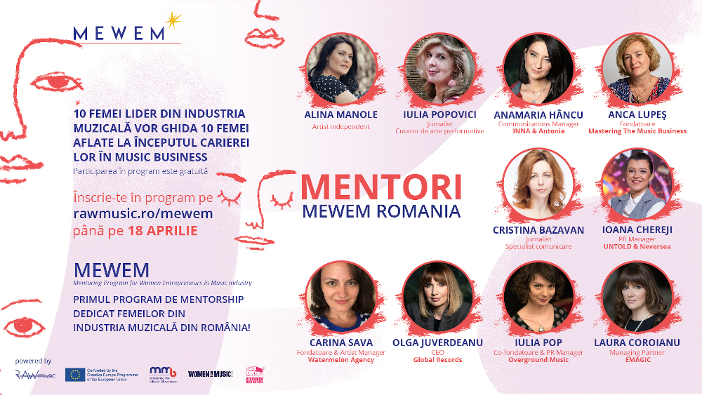 Au început înscrierile pentru primul program de mentorship dedicat femeilor din industria muzicală din Romania