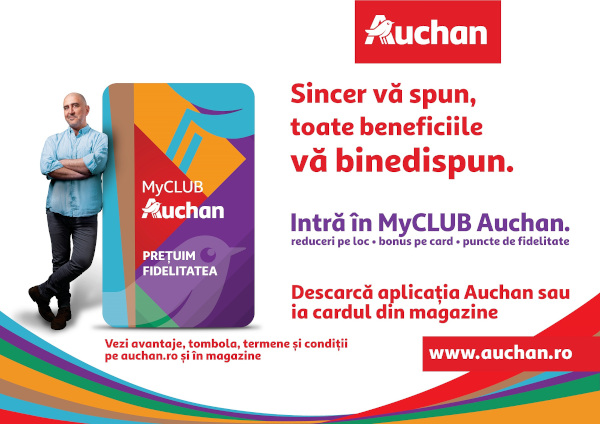 Auchan România lansează programul de fidelitate MyCLUB Auchan