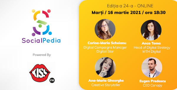 SocialPedia 24: Despre Performance Marketing și SEM cu Corina-Maria Scheianu, Eugen Predescu, Ana-Maria Gheorghe și Anca Toma