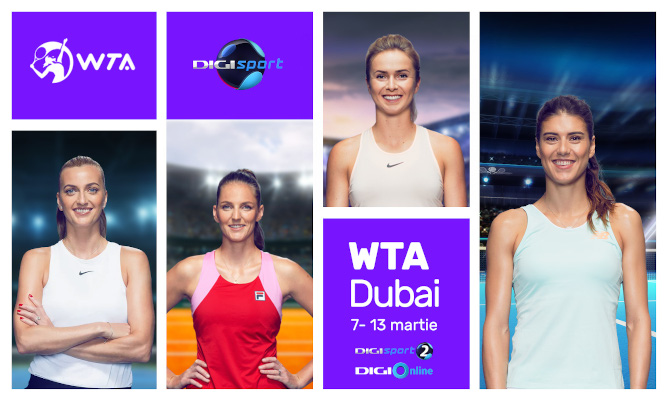 Digi Sport transmite în exclusivitate turneul WTA Dubai