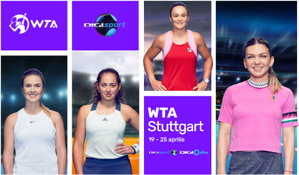 Digi Sport transmite în exclusivitate turneul WTA Stuttgart