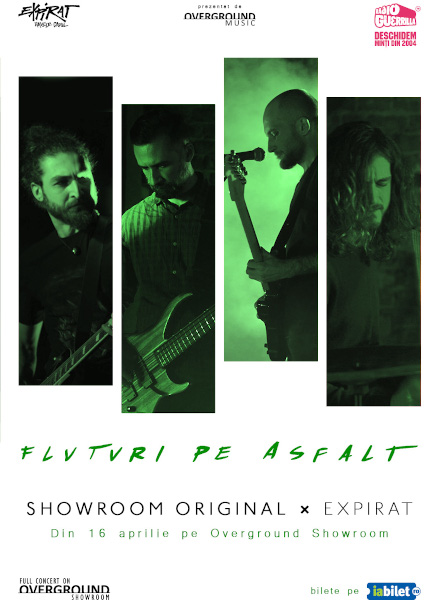 Seria de concerte online Showroom Original ⨯ Expirat continuă cu Fluturi pe Asfalt în premieră pe 16 aprilie