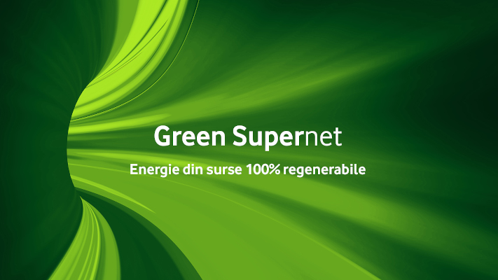 Rețeaua Vodafone România este 100% verde