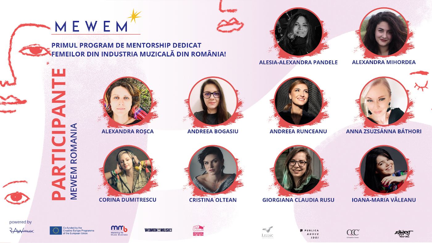 S-au desemnat cele 10 participante ale programului MEWEM – primul program de mentorat dedicat femeilor din industria muzicală din Romania