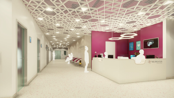 Studioul de arhitectură TESSERACT semnează conceptul noii clinici private de neurologie Neuroaxis, în clădirea de birouri U Center din centrul Bucureștiului