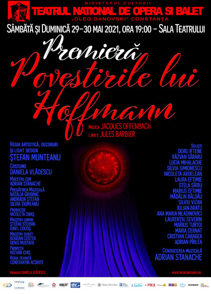 ”Povestirile lui Hoffmann” în premieră la Constanţa la Teatrul Național de Operă și Balet ”Oleg Danovski”