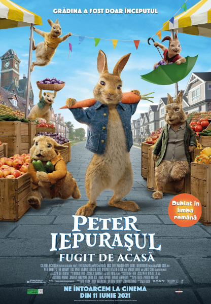 “Peter, iepuraşul fugit de-acasă” îi așteaptă pe copii la cinema de la 1 Iunie