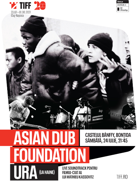 afis Ura (La Haine), muzica live de Asian Dub Foundation