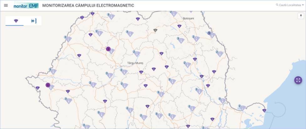Rezultatele măsurărilor de câmp electromagnetic realizate de ANCOM, disponibile integral pe www.monitor-emf.ro