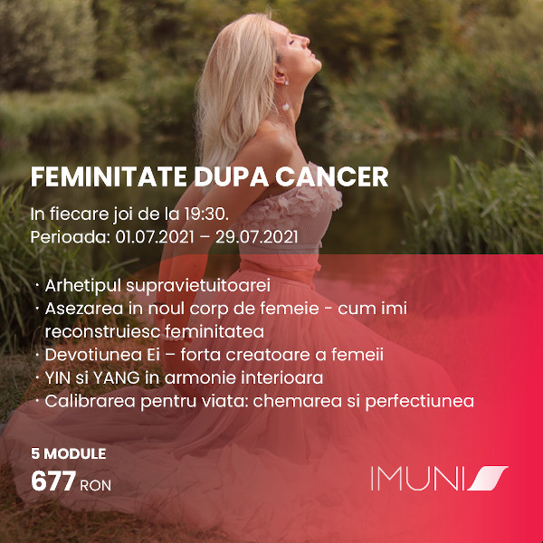 Asociația IMUNIS anunță a doua ediție a programului „Feminitate după cancer”