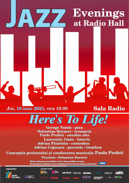 „Here’s To Life!” – concert de jazz cu public, la Sala Radio