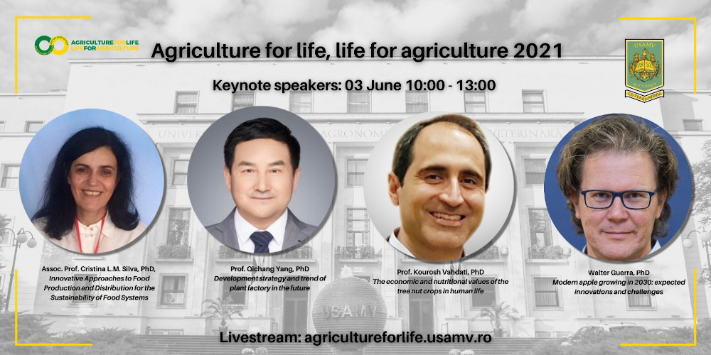 Keynote speakers Agriculture for life 2021