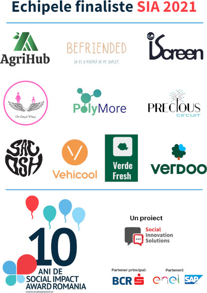 10 echipe finaliste intră în incubatorul Social Impact Award 2021