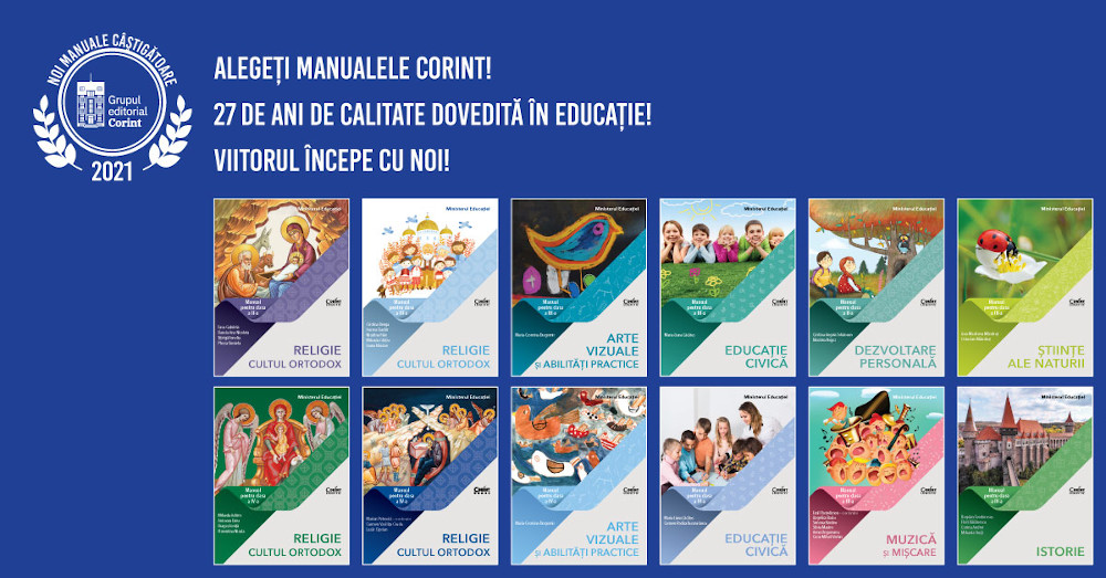 12 manuale Corint câștigă licitația Ministerului Educației în 2021