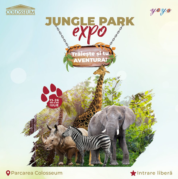 Colosseum Mall găzduiește expoziția Jungle Park Expo, în premieră în România