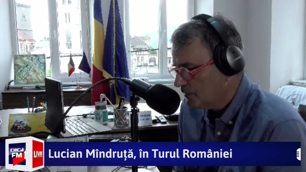 Lucian Mîndruță, ajutor pentru sinistrații din Abrud, în direct, la Digi FM