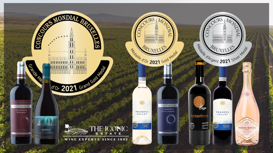 Succes românesc la Concours Mondial de Bruxelles 2021: două Mari Medalii de Aur cucerite de vinuri din portofoliul The Iconic Estate