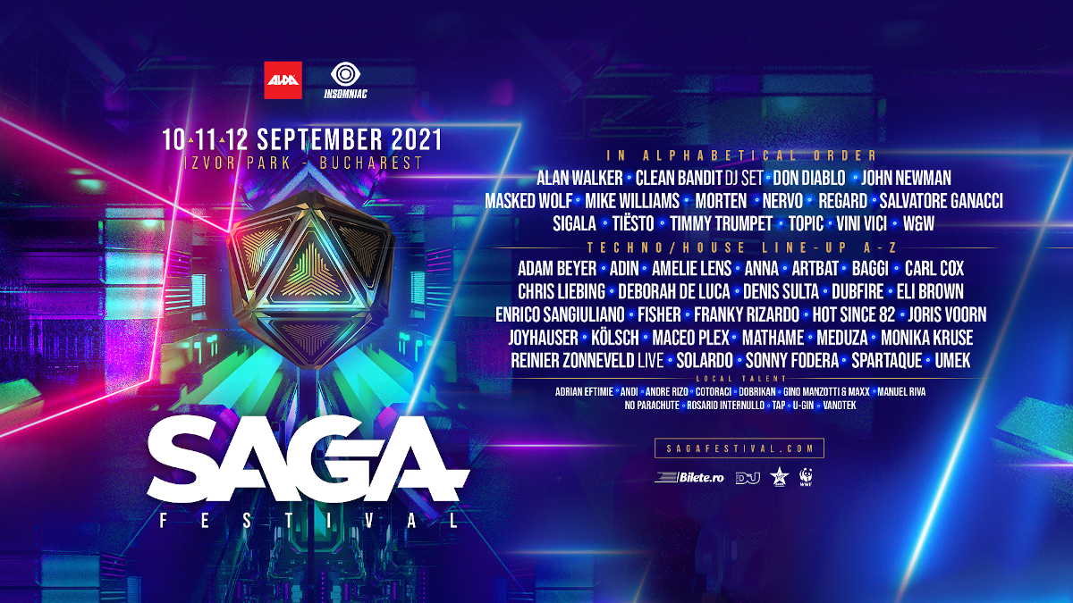 2021 SAGA Festival Headliner Days