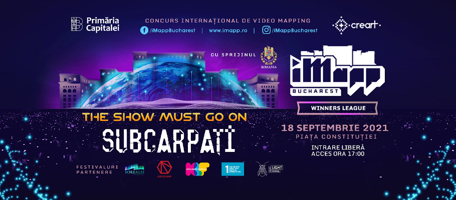 Show-uri de video mapping și concert SUBCARPAȚI la iMapp Bucharest 2021