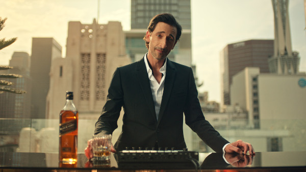 Adrien Brody, Walkers ad rooftop bar with JW Black label