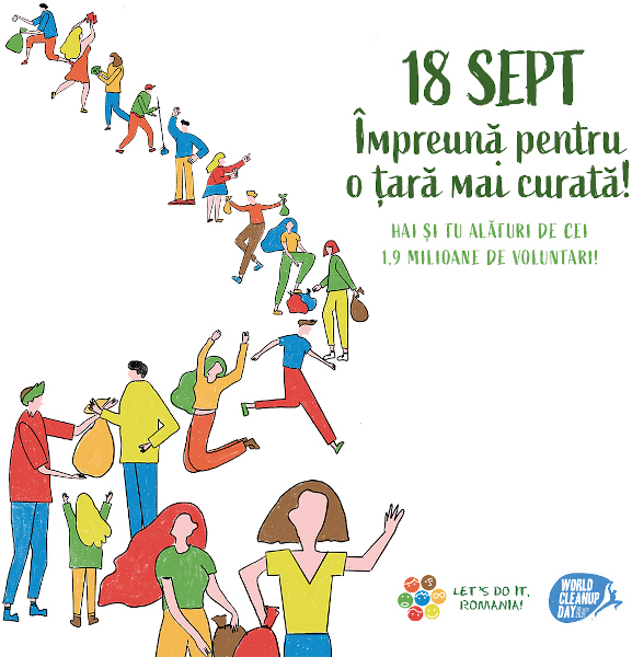 Let’s Do It, Romania! organizează Ziua de Curățenie Națională! pe 18 septembrie