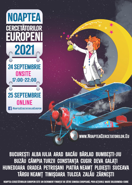 Știința iese în stradă pe 24 Septembrie la Noaptea Cercetătorilor Europeni 2021