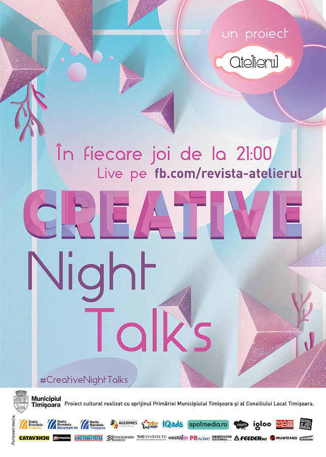 Un nou sezon de conferințe online Creative Night Talks începe pe 9 septembrie