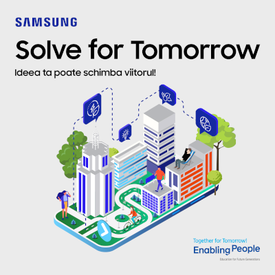 Solve For Tomorrow by Samsung – competiția națională care încurajează elevii să găsească idei inovatoare prin tehnologie și educație, pentru binele comunității