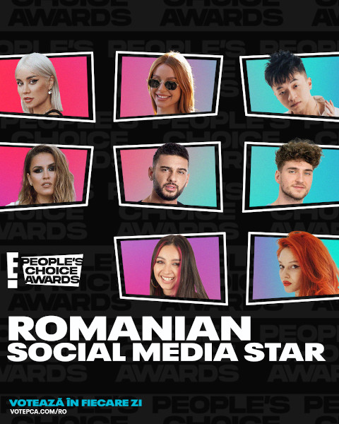 Cine va câștiga titlul “Romanian Social Media Star Of 2021” la ediția de anul acesta a People’s Choice Awards?