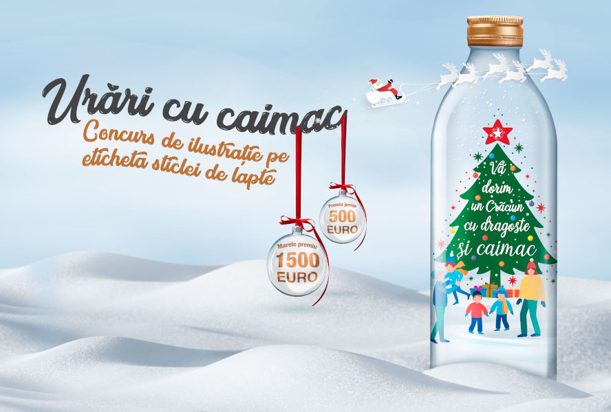 Lăptăria cu Caimac anunță a treia ediție a concursului de design de etichete pentru sărbătorile de iarnă