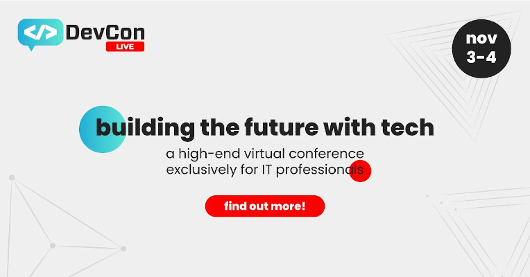 DevCon Live – cea mai amplă conferință online dedicată profesioniștilor IT revine în luna noiembrie cu scene noi