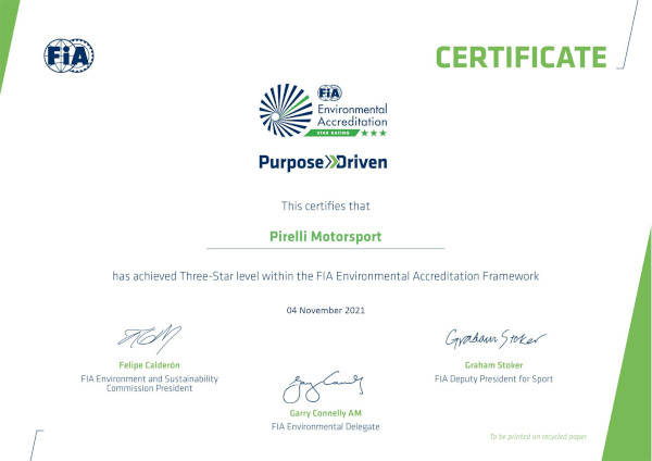 Certificate Enviromental Accreditation