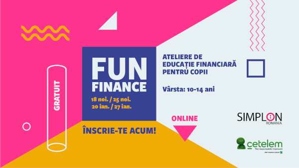 S-au deschis înscrierile pentru programul Fun Finance – Ateliere de educație financiară pentru copii
