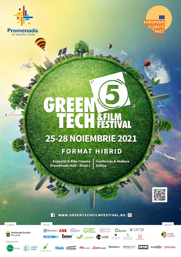 Green Tech & Film Festival, primul festival despre tehnologii verzi și subiecte de mediu, a ajuns la a V-a ediție