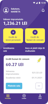 Credex lansează creditul de nevoi personale 100% online în Aplicația Mobilă