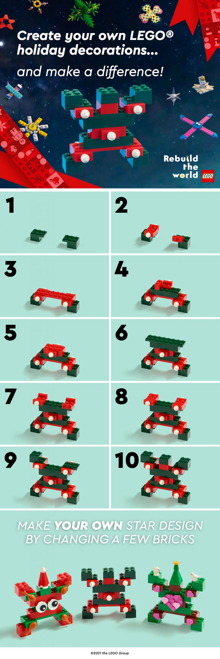 Grupul LEGO își invită fanii să construiască o stea și să contribuie la schimbare