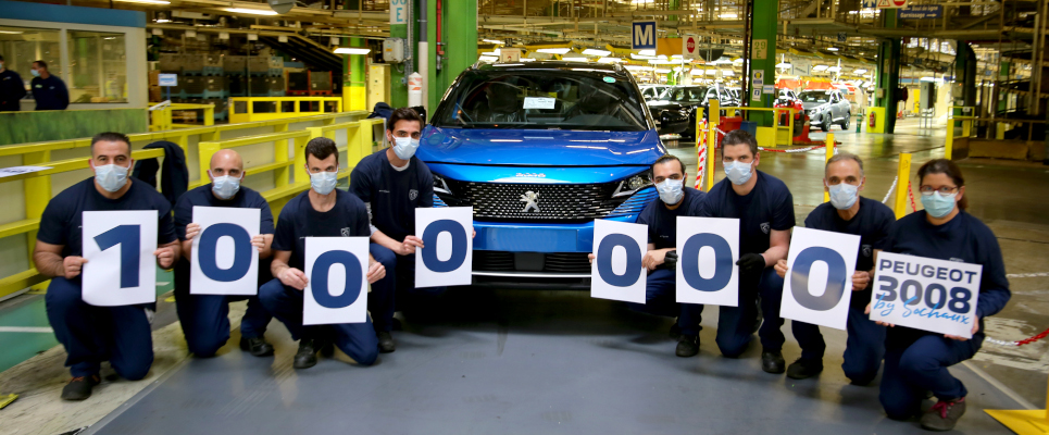 Uzina Peugeot de la Sochaux scoate de pe linia de producție SUV-ul Peugeot 3008 cu numărul un milion