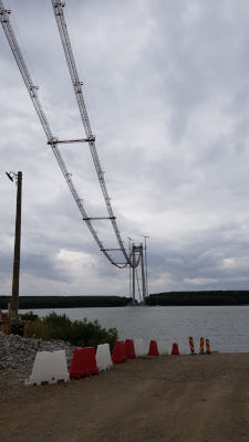 E-Distribuţie Dobrogea începe lucrările de relocarea rețelelor electrice pentru accesul la noul pod suspendat peste Dunăre în zona Brăila