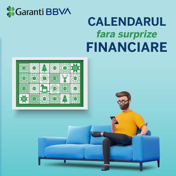 Garanti BBVA România și Oxygen lansează Calendarul fără Surprize Financiare și pun pe ritmuri de colinde sfaturi financiare pentru români