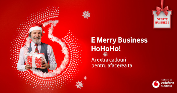 De Sărbători, oferta Vodafone Business pentru antreprenori vine cu extra-cadouri și beneficii pentru dezvoltarea afacerii